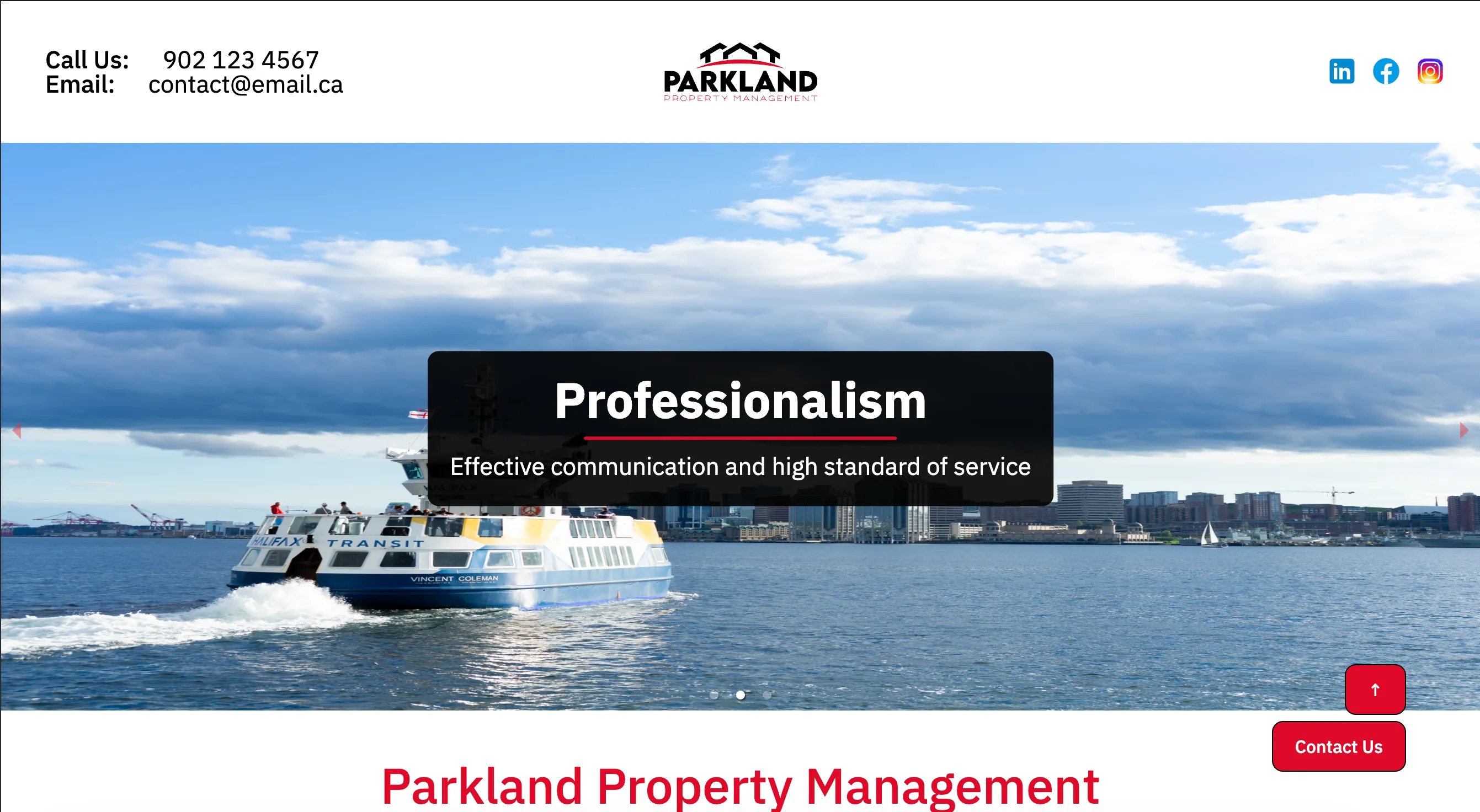 Parkland Property Management Home Page